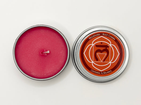 First Chakra-Red – Root or Spine – Muladhara  Available in 1 oz ($4.95) and 4 oz ($8.95) sizes