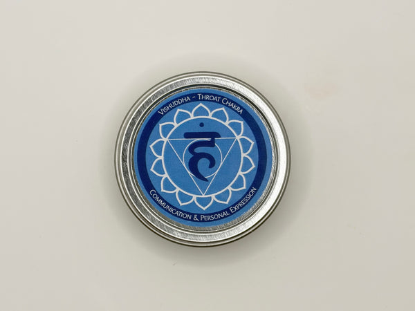Fifth Chakra – Blue – Throat Chakra – Vishuddha  Available in 1 oz ($4.95) and 4 oz ($8.95) sizes