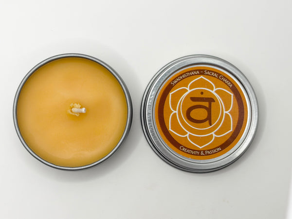 Second Chakra – Orange – Navel / Sacral – Swadhisthana  Available in 1 oz ($4.95) and 4 oz ($8.95) sizes