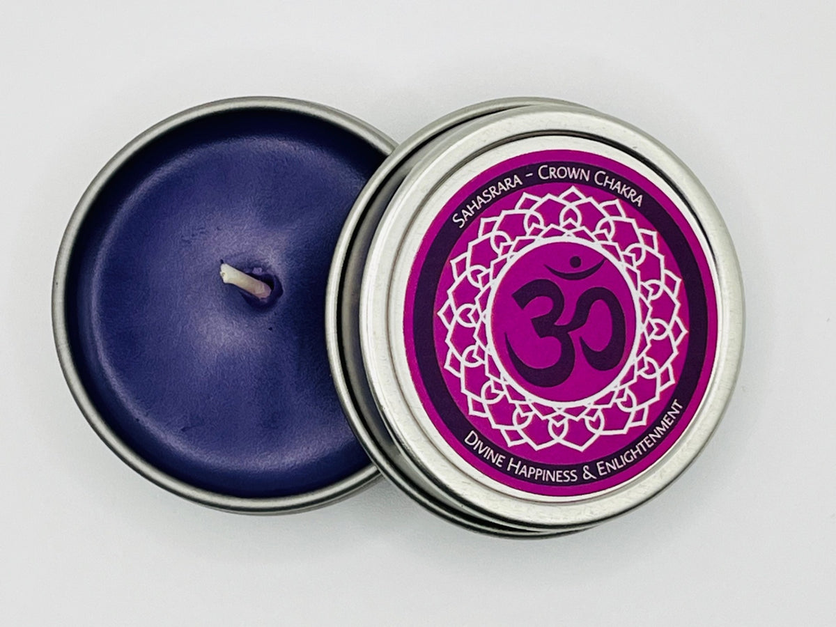 Seventh Chakra – Violet – Crown – Sahasrara  Available in 1 oz ($4.95) and 4 oz ($8.95) sizes