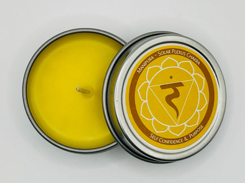 Third Chakra – Yellow – Solar Plexus – Manipura  Available in 1 oz ($4.95) and 4 oz ($8.95) sizes