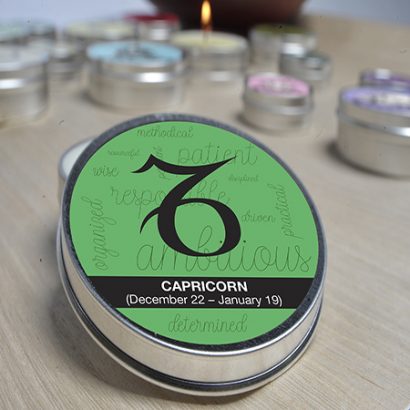 Capricorn  Available in 1 oz ($4.95) and 4 oz ($8.95) sizes