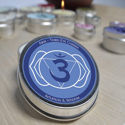 Sixth Chakra – Indigo – Third Eye – Ajna  Available in 1 oz ($4.95) and 4 oz ($8.95) sizes